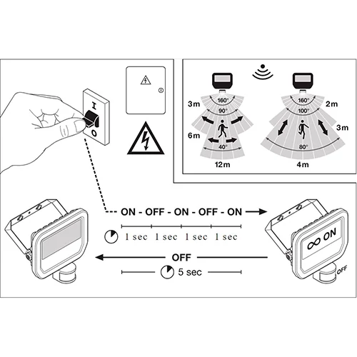 Āra LED prožektors ar sensoru FLOODLIGHT SENSOR 10 W