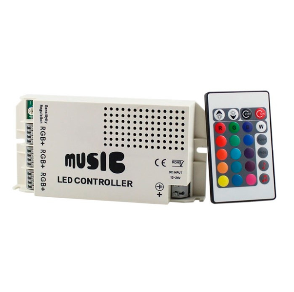 RGB LED controller with music control