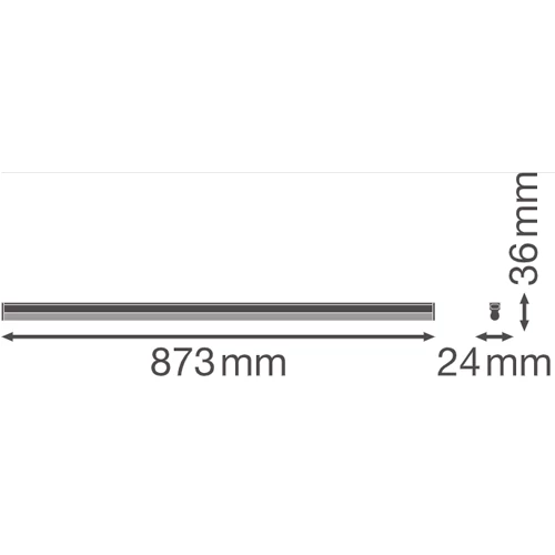 LED lineārais gaismeklis 90cm, 15W, 4000K, IP20 LINEAR COMPACT HIGH OUTPUT