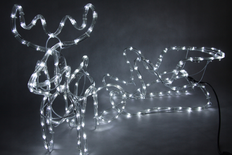 LED Ziemassvētku āra gaismas dekors briedis ar ragavām