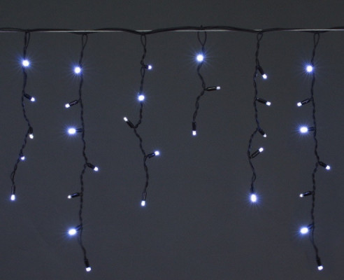 Christmas garland - icicles with crystals for facades and indoors