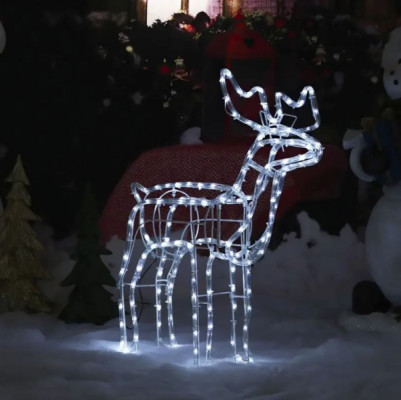 LED Christmas outdoor and indoor light decor movable deer