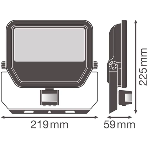 Outdoor LED floodlight with sensor FLOODLIGHT SENSOR 50W