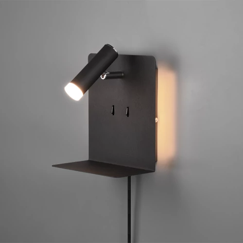 Wall lamp with USB phone charging option ELEMENT, 3W, 240lm, 3000K