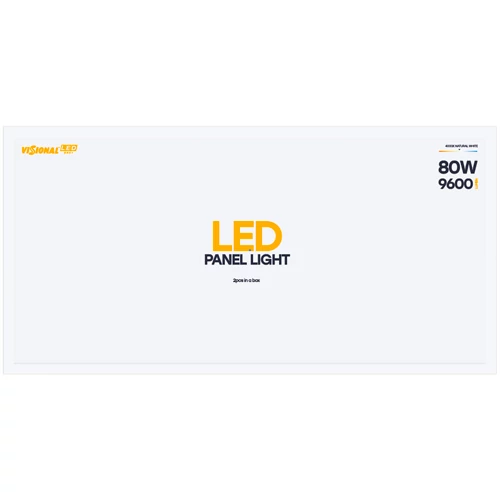 LED панель с PHILIPS диодами 60x120 cm, 80W, 4000K, ONE+