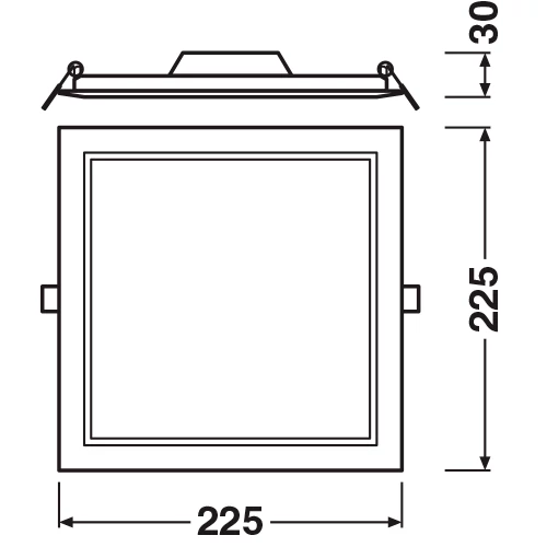 LED built-in panel 18W 4000K DOWNLIGHT SLIM