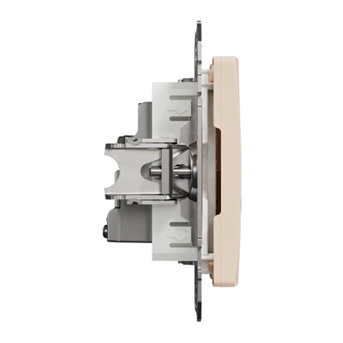 Built-in TV through-connection socket, mechanical SEDNA Design