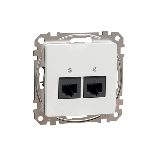 Built-in data 2xRJ45 socket CAT5E UTP, mechanical SEDNA Design