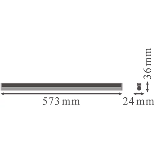 LED линейный светильник 60cm, 10W, 4000K, IP20 LINEAR COMPACT HIGH OUTPUT