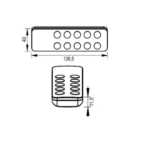 LED lentes vadības sistēma tālvadības pults 5-zonu kontrolei, gaismas intensitātes regulators, Easy-RF sērija