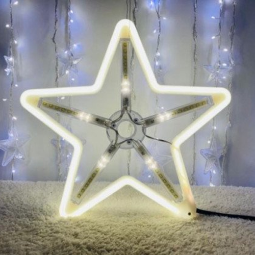 Ziemassvētku gaismeklis - zvaigzne 30 x 30 cm