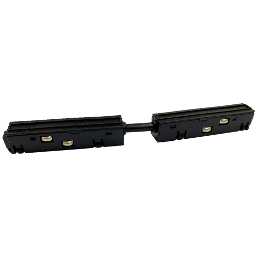 Straight I-connector direct power supply for magnetic rail