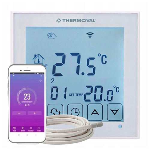 Complete set of TVT31 Wi-Fi electric underfloor heating in 5m² size