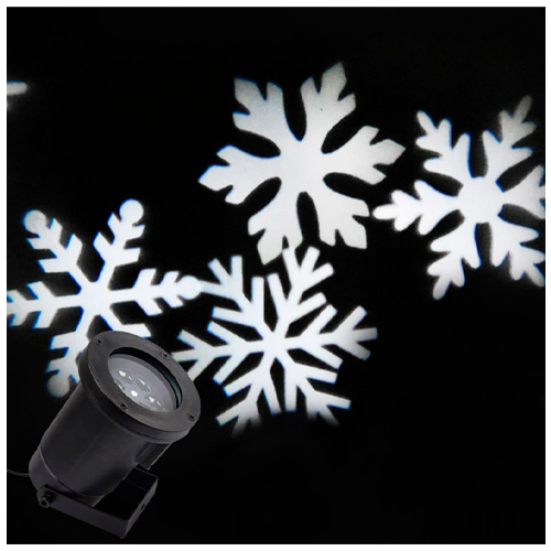 Влагозащищенный лазерный проектор для сада и дома - проекция снежинок