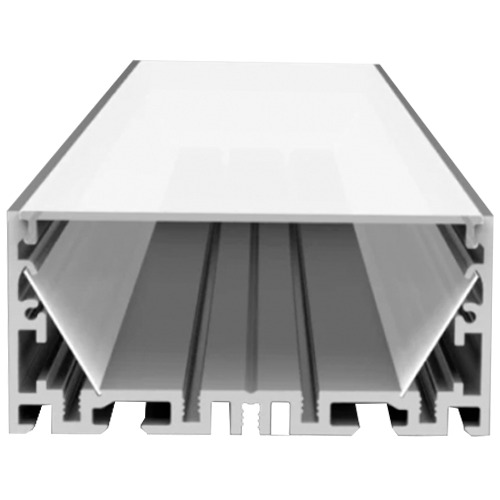 Anodized aluminum profile for 1-5 rows of LED strips HB-70X35
