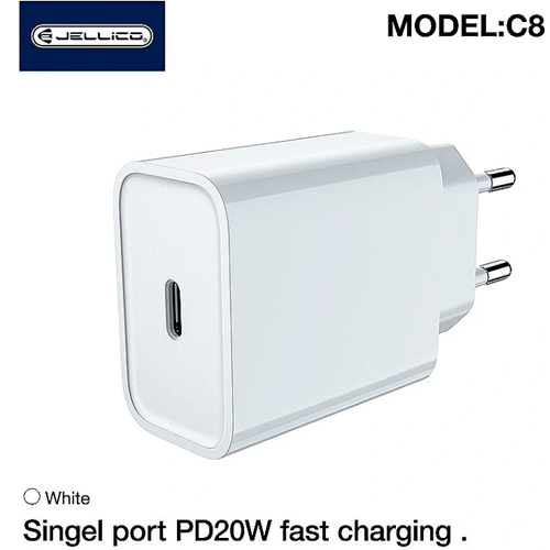 Fast charging power adapter USB-C (Type-C), 20W
