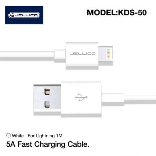 iPhone fast charging cable Lightning - USB, 1m, 3.4A