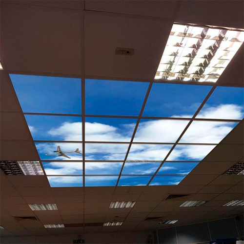 LED Panel with sky view 60x60cm, 40W, 6000K