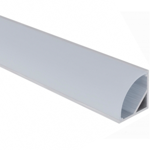 Anodized corner aluminum profile for LED strip