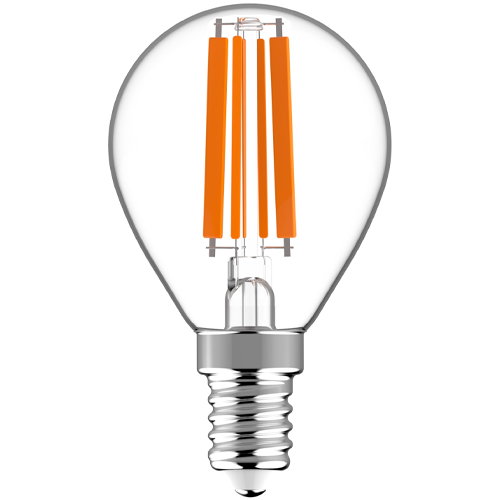 LED bulb E14, P45, 6.5W, 806lm, 2700K, filament