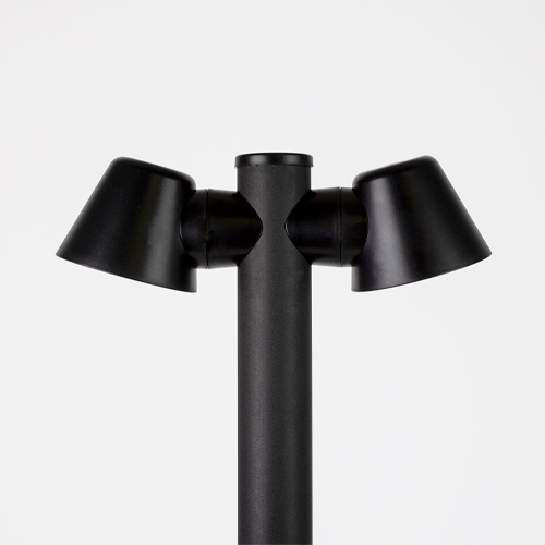 Street light bollard post CONE, 80cm, excl. 2 x GU10, IP54, IK09