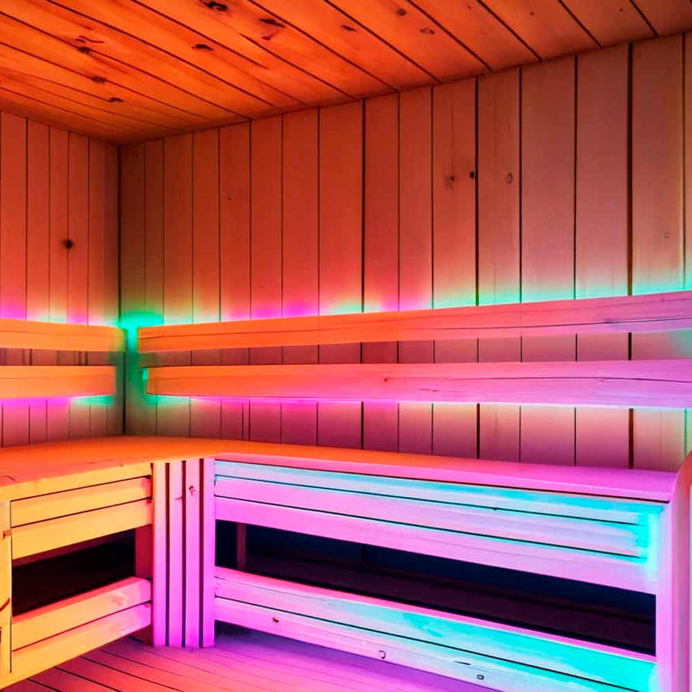 LED strip for sauna 2835, RGB, IP68, 24V, 10W