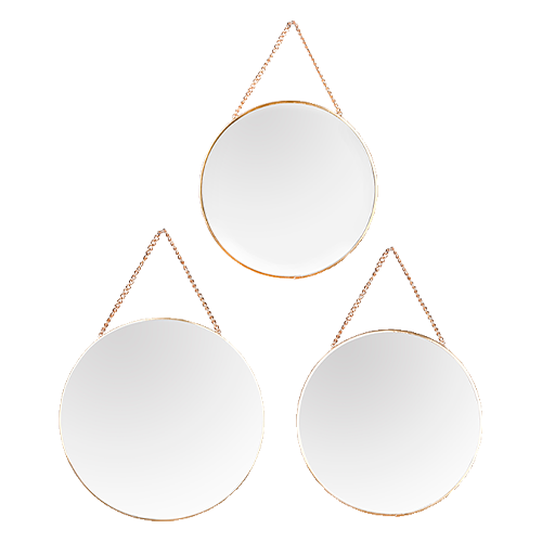 Set of mirrors CORA, Ø20, Ø30, Ø35 cm