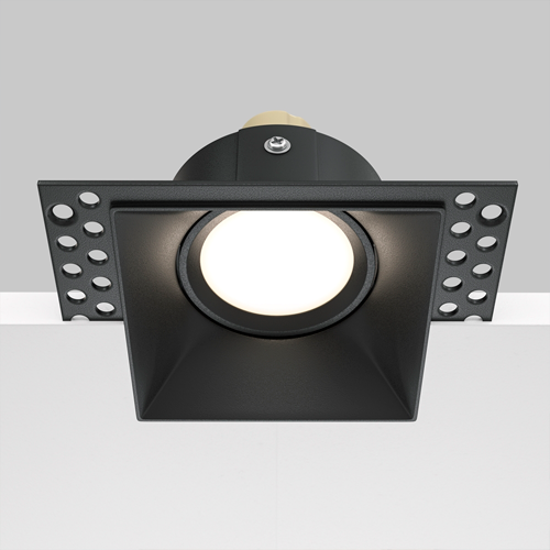 Built-in lamp - fixture, excl. GU10, IP20, black