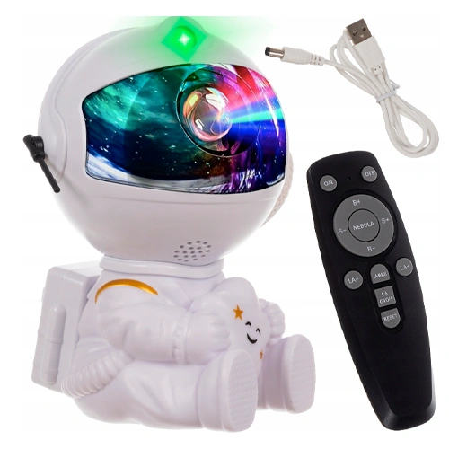 Projector astronaut with remote control - projection of the starry sky, galaxy, space