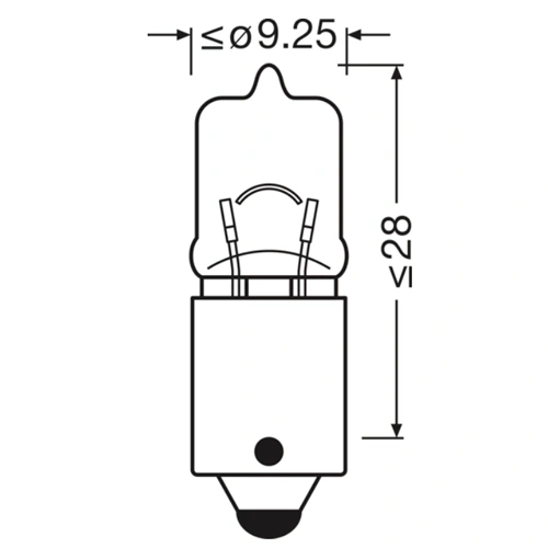 Halogēna spuldze H6W, 6W, 12V, 125Lm, ORIGINAL sērija