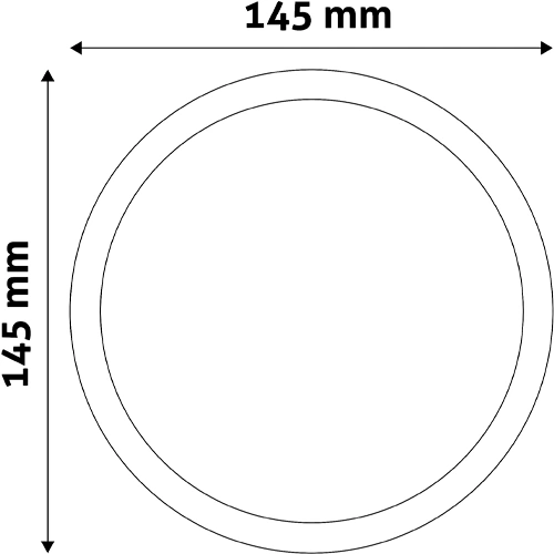 Встраиваемая LED панель 12W, 4000K, 1160Lm, Ø 145 мм