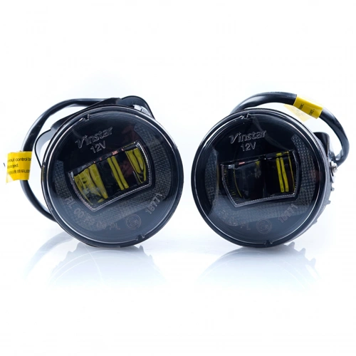 LED Fog and daytime running lights DRL DUOLIGHT DL27, 2x8W, 6000K, 9-32V