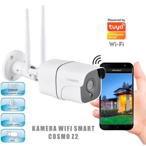 Āra kustības viedā videonoverošanas kamera Wi-Fi SMART CAMERA COSMO Z2 TUYAsmart