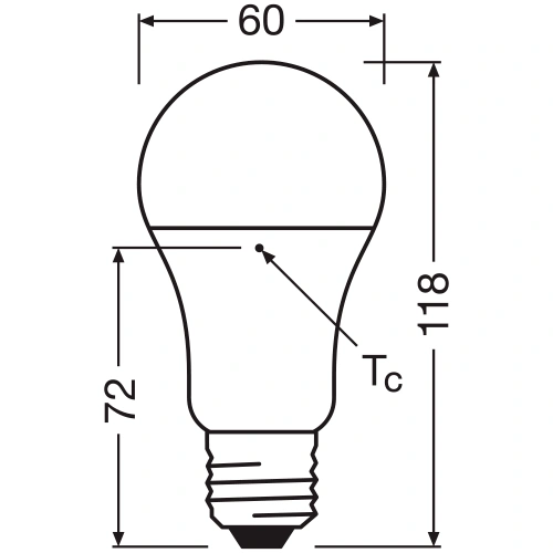 LED Spuldze E27, A100, 13W, 4000K, 1521lm, 180°