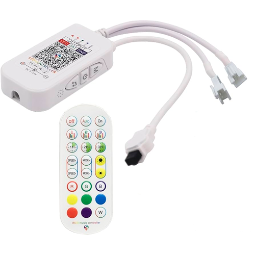 Controller with bluetooth for digital RGB strip WS2811, 24 buttons