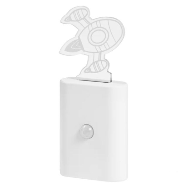 LED Night lamp with light and motion sensor with battery and replaceable elements NIGHTLUX Cartoon Sensor 3000K