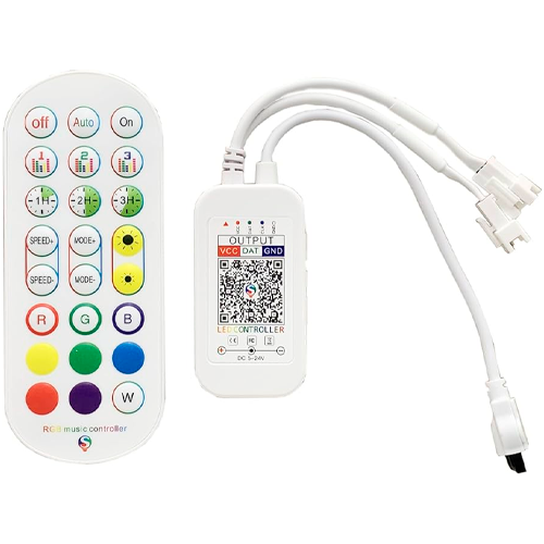 Controller with bluetooth for digital RGB strip WS2811, 24 buttons