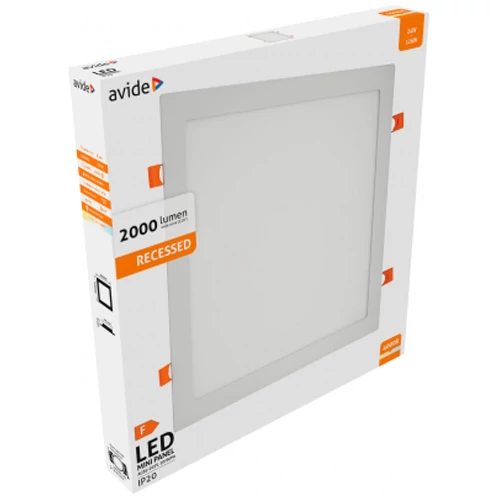 LED built-in panel 24W, 2000lm, 4000K, IP20, 120°