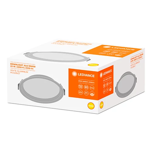 LED Iebūvējams gaismeklis 25W 3000K DOWNLIGHT ALU DN