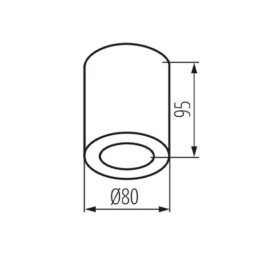 Virsapmetuma gaismeklis SANI, excl. GU10, max 10W, IP44