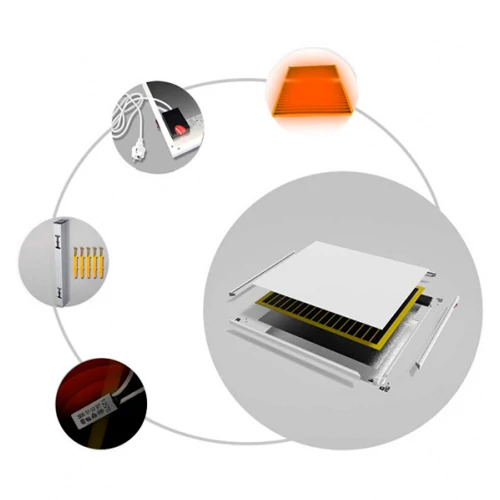 Infrared heater - panel 700W, up to 24 m², CRONOS Graphene PRO CGP-700TP