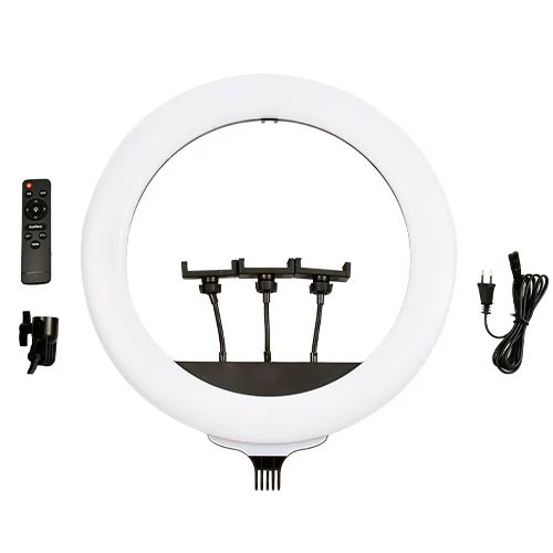 LED Selfie lampa 65W ar statīvu, CCT, Ø 52 cm