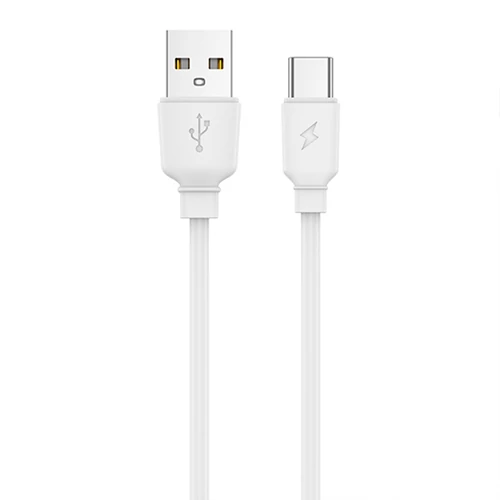 Fast charging power adapter with 2 x USB and USB-C (Type-C) cable