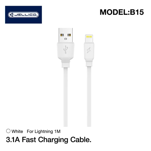 iPhone ātrās uzlādes kabelis Lightning - USB, 1m, 3.1A