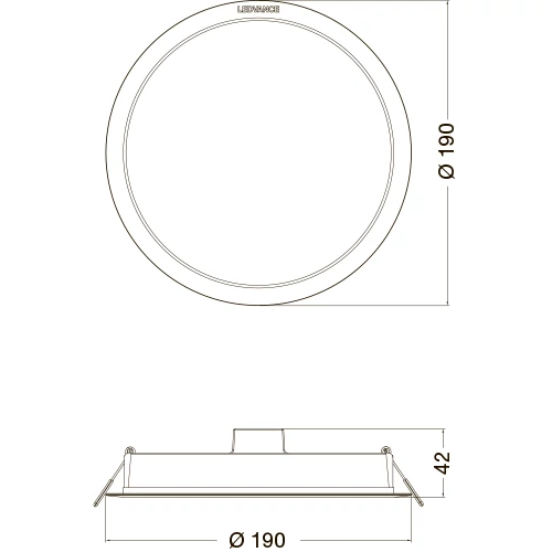 Iebūvējams gaismeklis 18W 4000K DOWNLIGHT IP44