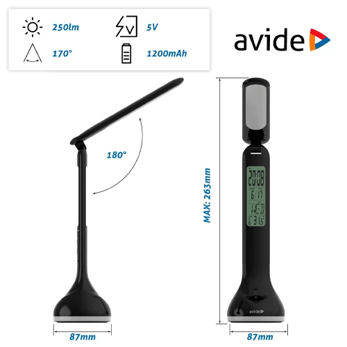 Table lamp with multi-colored lighting Calendar