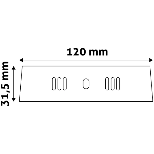 LED Surface panel Round ALU 6W, 4000K