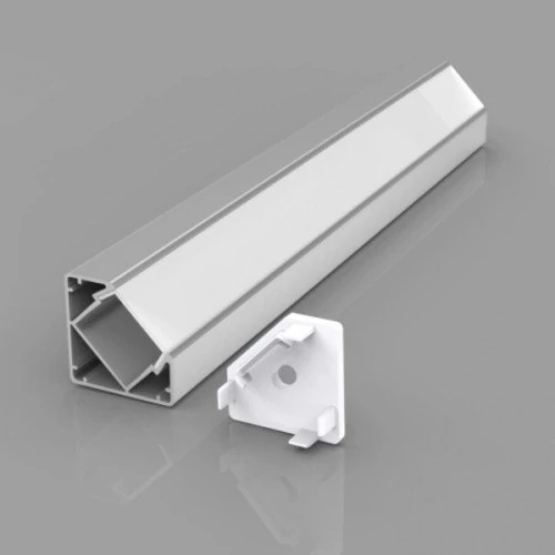 Corner anodized aluminum profile for LED strip HB-19X19