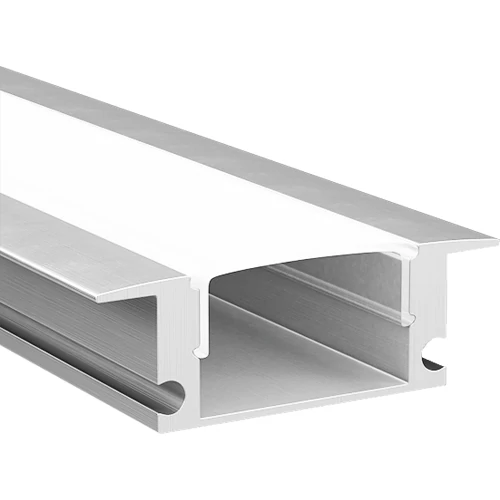 Anodized aluminum profile for LED strip HB-24.7X7WCT