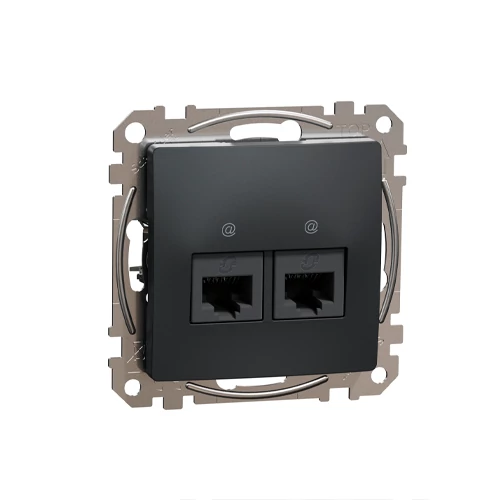 Built-in data 2xRJ45 socket CAT5E UTP, mechanical SEDNA Design